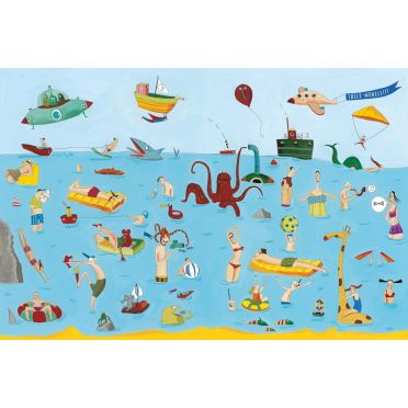 Nad morzem – środek, w wodzie